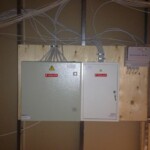 Eksempel på en Brandventilationscentraler i en butik. (Vantinge EL har ikke trukket kablerne :) )