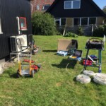 Stemningsbillede af installationsarbejdet.