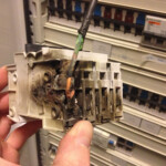 Termografering kan forebygge at dette her sker, altså der går ild i en eltavle.